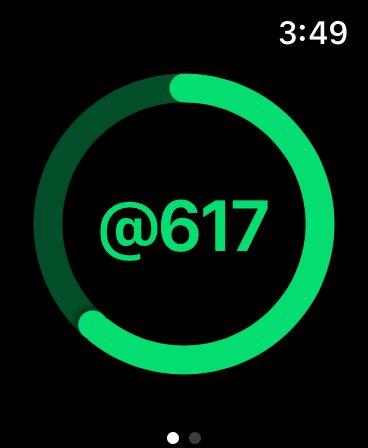 Apple Watch App green face